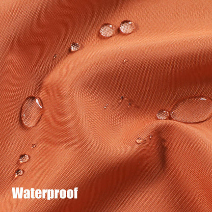 BONZER Outdoor Curtains for Patio Waterproof Thick Privacy Wide Grommet Sunlight Blocking Outside Curtains for Porch Pergola Gazebo Deck, 1 Panel, 110W x 108L inch, Mecca Orange