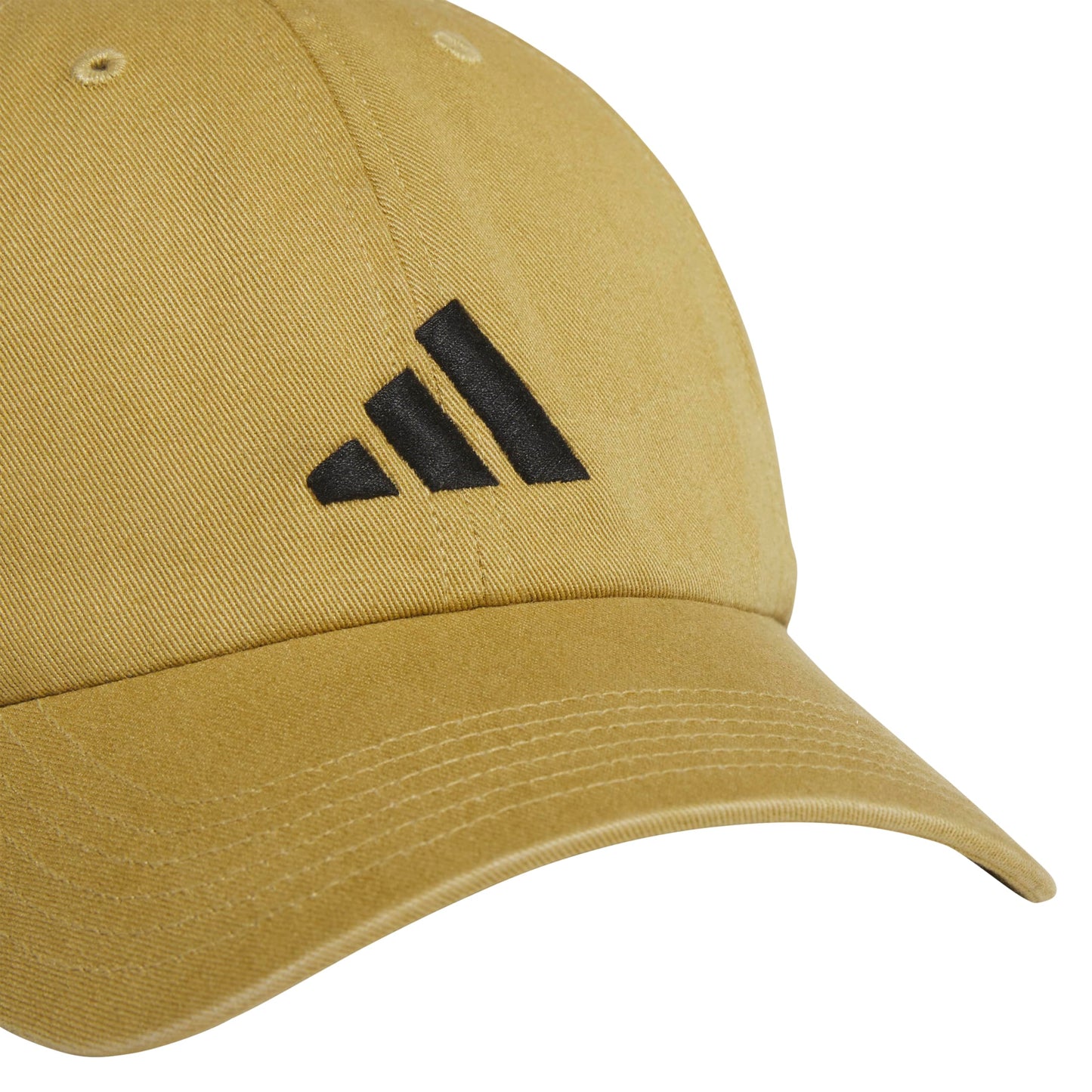 adidas Men's Ultimate Hat Relaxed Crown Adjustable Fit Strapback Cotton Baseball Cap, Khaki/Black