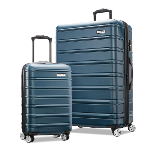 Samsonite Omni 2 Hardside Expandable Luggage with Spinner Wheels, 2-Piece Set (19/28), Nova Teal