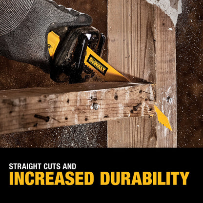 DEWALT Reciprocating Saw Blades, Bi-Metal, 6-Piece Set (DW4896)