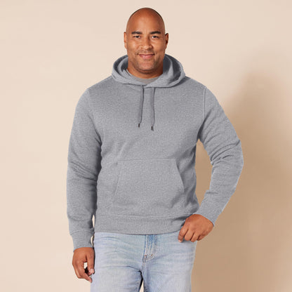 Amazon Essentials Men's Sweatshirt Hoodie, Grey Heather, Medium, Big & Tall Options Available