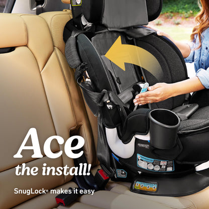 Graco Turn2Me 3-in-1 Convertible Car Seat, Manchester, Featuring Headrest and Harness Adjust, Easy Installation and Steel Reinforced Frame
