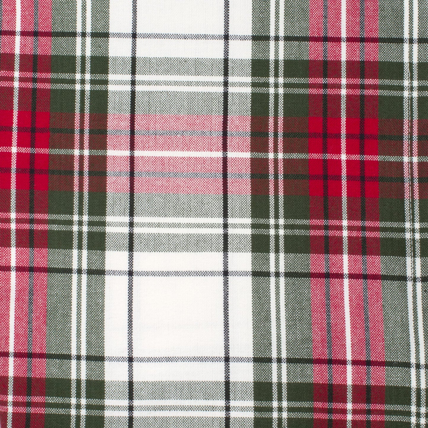 DII Tartan Plaid Collection Holiday Dining Table & Kitchen Décor, Christmas Napkin, 20x20, Red, Green & White, 6 Piece