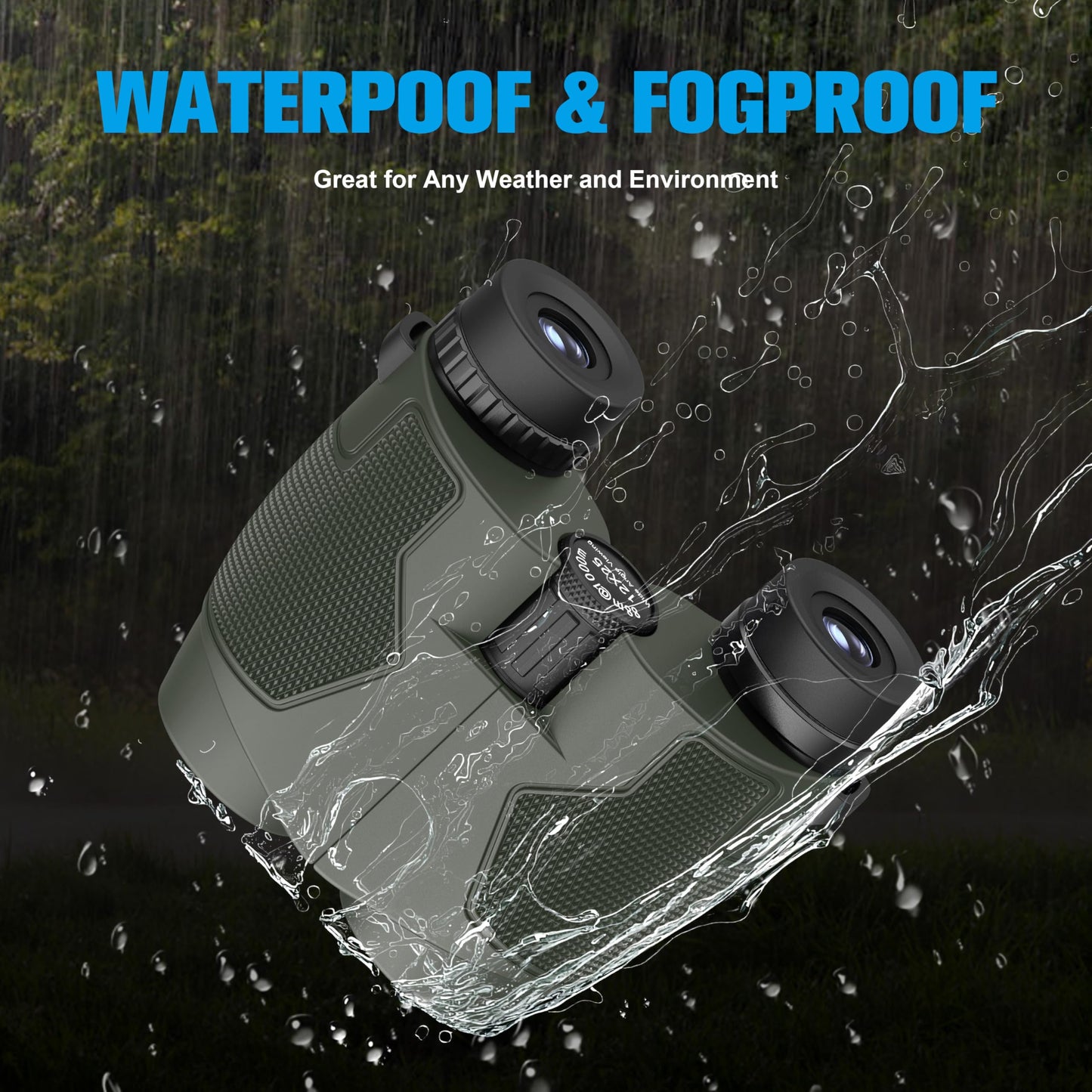 Binoculars 12x25 for Adults and Kids Night Vision Binoculars Compact Binocular Large Eyepiece Waterproof Binocular Easy Focus Wide Field of View for Bird Watching,Hiking,Hunting,Concert