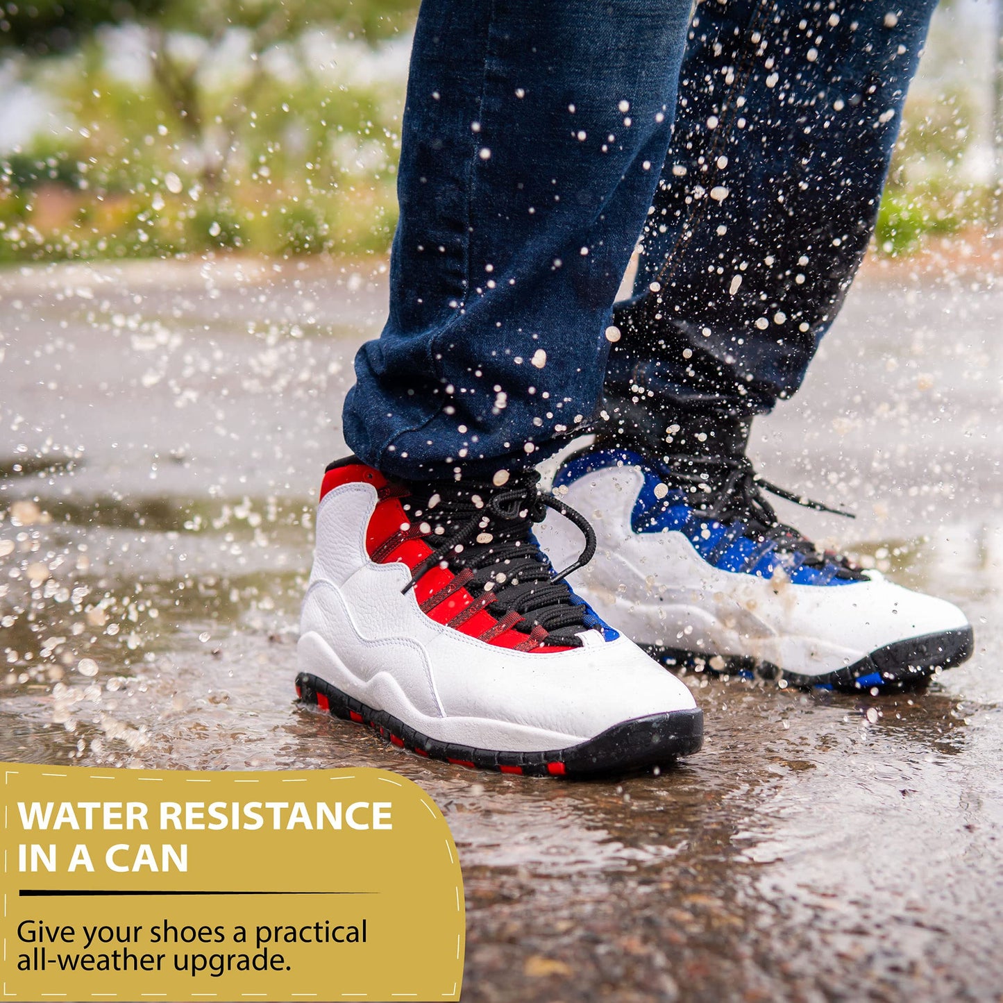 Gold Standard Premium Water-Repellent Shoe Protector Spray – 5 Oz. Suede Shoe Protector Spray Waterproof Formula Repels Water and Stains - Leather, Nubuck, Suede, Canvas, White Sneaker Protector Spray