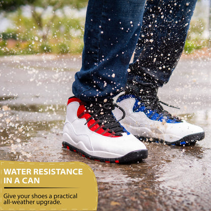 Gold Standard Premium Water-Repellent Shoe Protector Spray – 5 Oz. Suede Shoe Protector Spray Waterproof Formula Repels Water and Stains - Leather, Nubuck, Suede, Canvas, White Sneaker Protector Spray