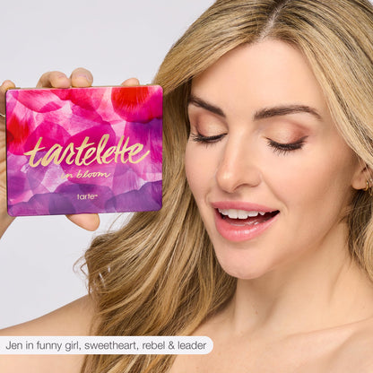 tarte tartelette in bloom Amazonian clay palette – Full-Size Eyeshadow Palette with Neutral Matte & Shimmer Finish, Longwear Buildable Makeup, Vegan & Cruelty-Free