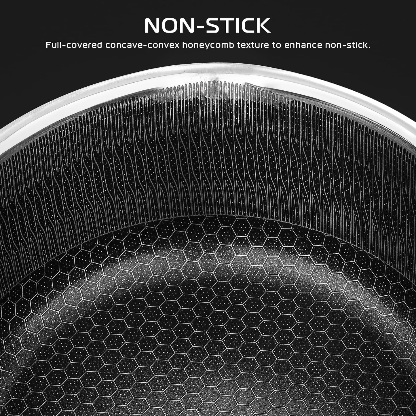 Vinchef Nonstick Saucepan with Lid, 2.4 Quarts Stock Pot Sauce Pan, Multipurpose Sauce Pots Kitchen Cooking Pot Skillet, Induction Ready, Compatible with All Cooktops