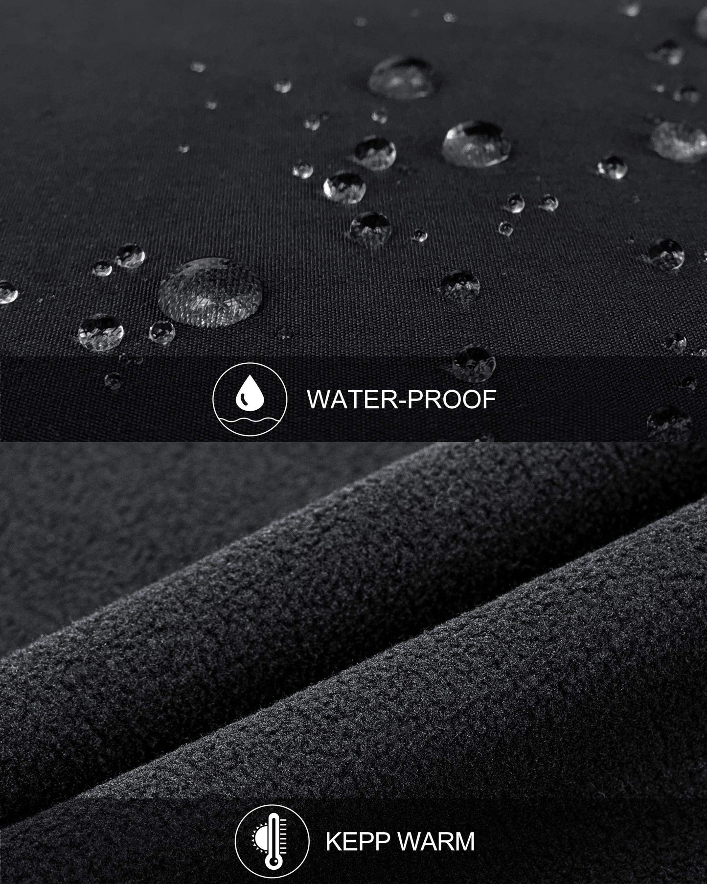 33,000ft Men's Lightweight Softshell Vest Outerwear Zip Up Fleece Lined Windproof Sleeveless Jacket for Golf Running Hiking