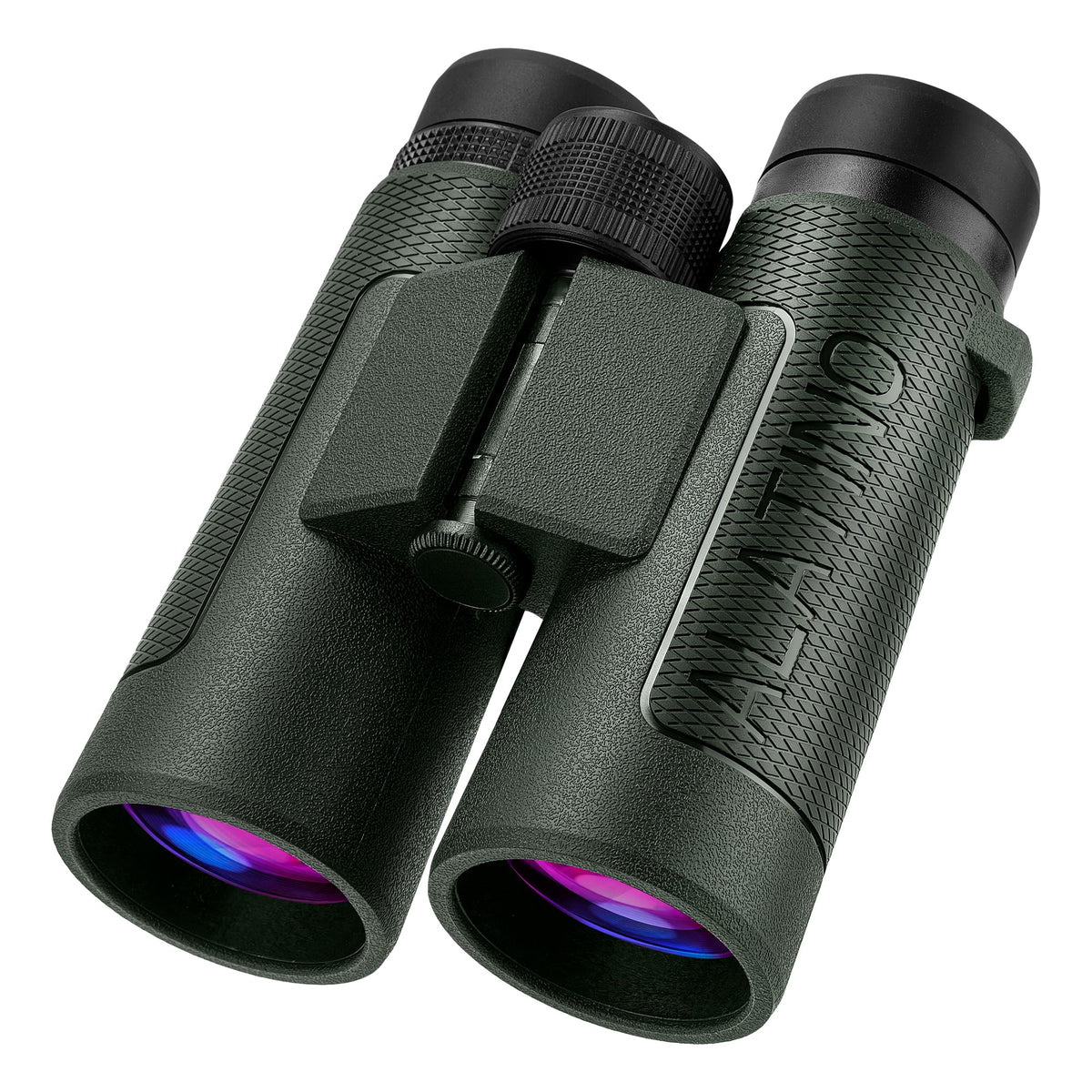 Alatino 12x42 High Powered Binoculars with Harness, Optical Solution Features Bak-4 Prisms & FMC Lens for Bird Watching, Hunting, Extended Travel and Cruise (Green)