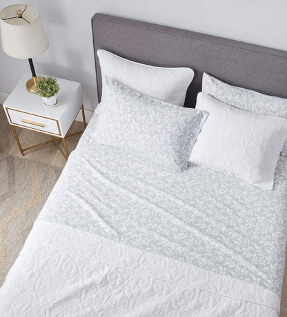 Laura Ashley Home - Queen Sheets, Cotton Flannel Bedding Set, Brushed for Extra Softness & Comfort (Crestwood, Queen)