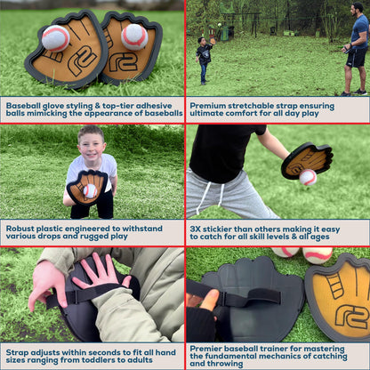 Toss and Catch Ball Set: Fun Ball and Catch Game - Baseball Gifts for Boys & Girls - Easter Gifts for Kids & Toddler Toys for 9 8 7 6 5 4 3 + Year Old Boys Birthday Gift & Easter Basket Stuffers Idea