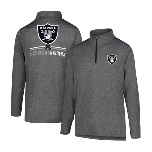 Ultra Game NFL Mens Active Quarter Zip Long Sleeve Shirt