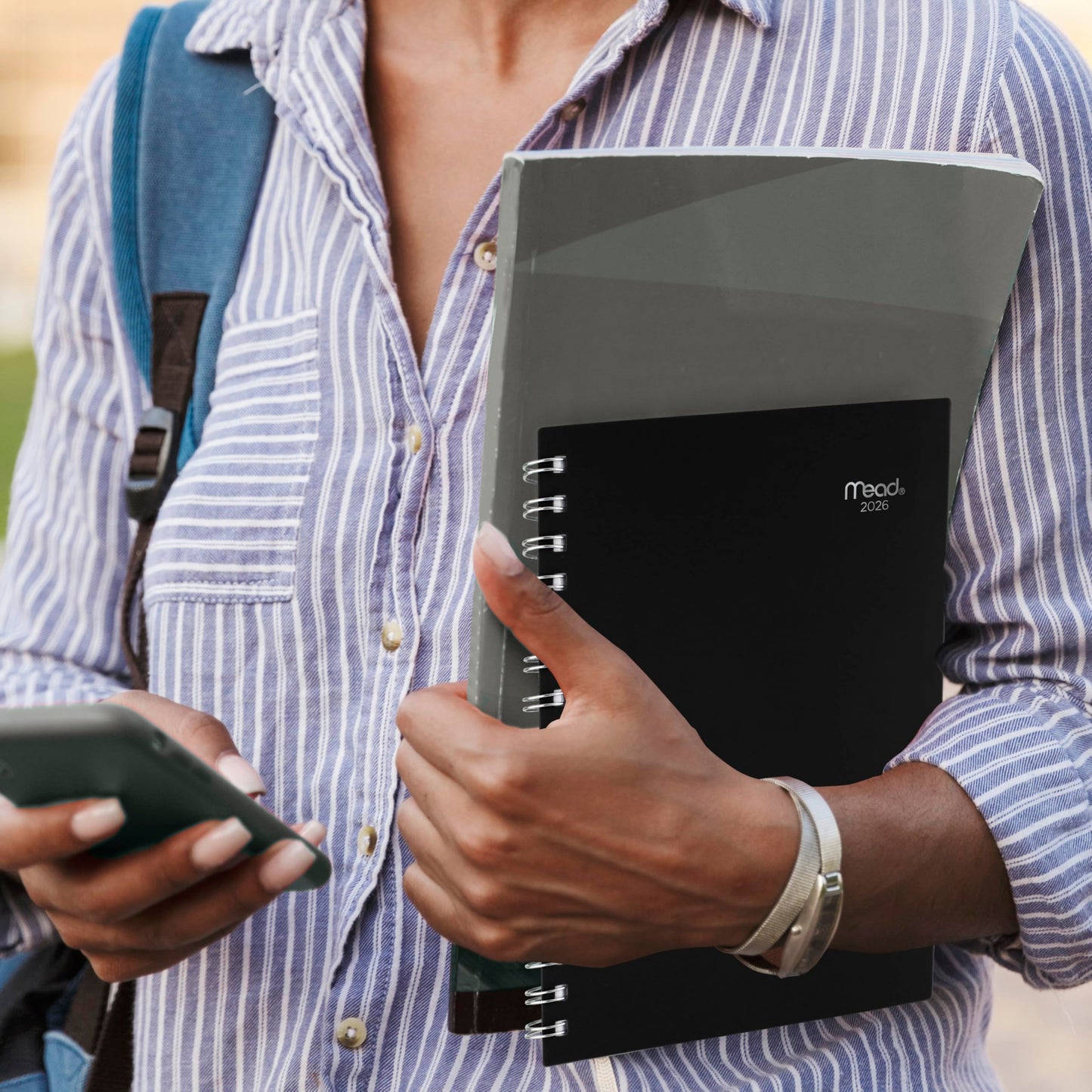 Mead 2026 Planner, Weekly & Monthly, 15-Month, 5-1/2" x 8-1/2", Small, Basic, Black (CRW4200526)