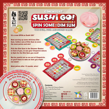 Gamewright - Sushi Go! - Spin Some for Dim Sum - The Spin, Pick and Score Board Game!