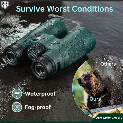 15x52 HD Binoculars for Adults High Powered with Upgraded Phone Adapter - Large View Binoculars with Clear Low Light Vision - Lightweight Waterproof Binocular for Bird Watching Travel Hunting Cruise