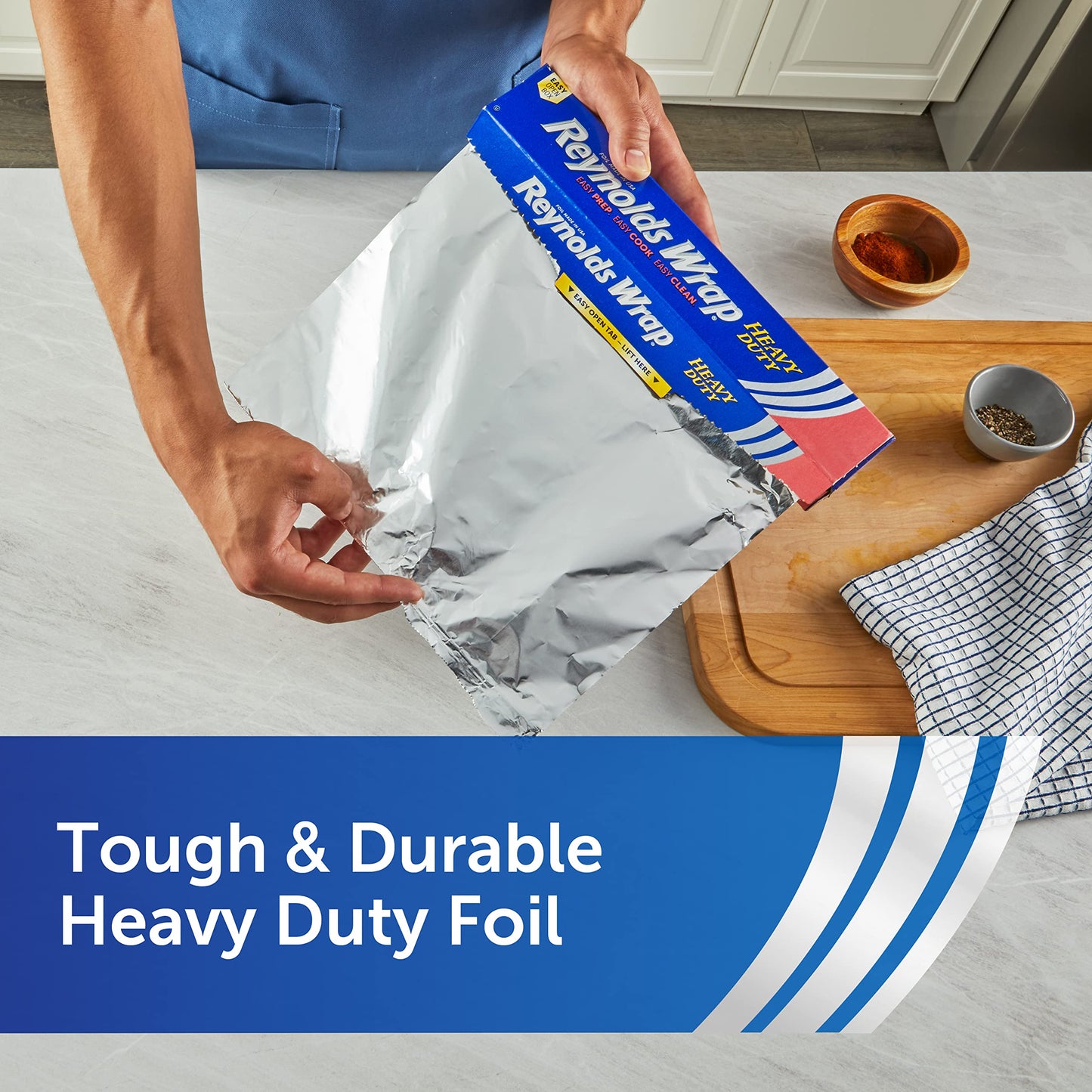 Reynolds Wrap Heavy Duty Aluminum Foil, 50 Square Feet (Packaging May Vary)