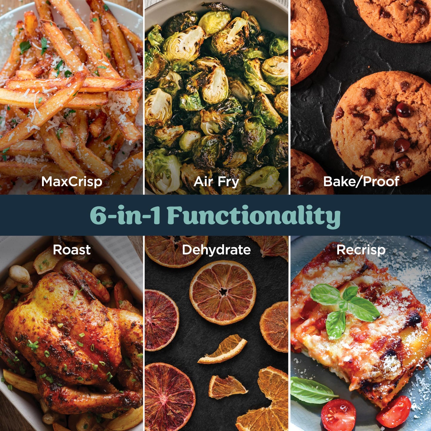 Ninja Crispi Pro 6-in-1 Glass Air Fryer | 450°F, Nontoxic, 6qt & 2.5qt Containers & Lids | Microwave, Freezer, Dishwasher Safe | Max Crisp, Air Fry, Bake, Roast, Recrisp, Dehydrate |Cyberspace AS101CY