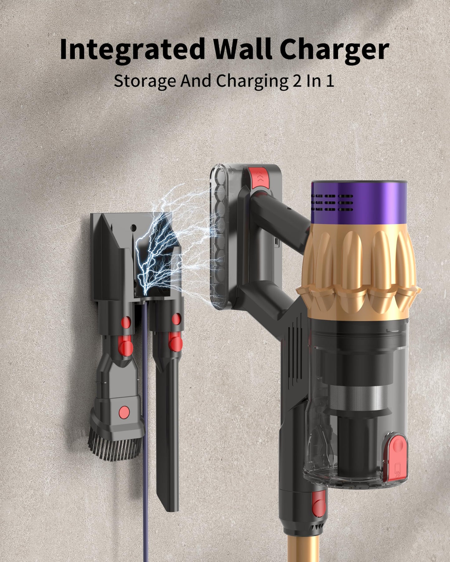 Cordless Vacuum Cleaner, 600W 50Kpa 70Mins, Vacuum Cleaners for Home, Stick Vacuum with Anti-Tangle Brush, Wall Mount Charge, Rechargeable Cordless Vacuum for All Floor/Sofa/Pet Hair/All Floor