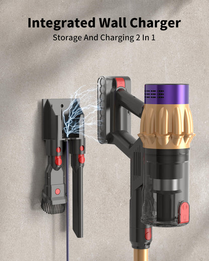 Cordless Vacuum Cleaner, 600W 50Kpa 70Mins, Vacuum Cleaners for Home, Stick Vacuum with Anti-Tangle Brush, Wall Mount Charge, Rechargeable Cordless Vacuum for All Floor/Sofa/Pet Hair/All Floor