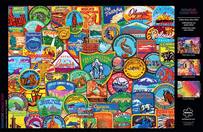 Buffalo Games - Lewis T. Johnson - National Park Patches - 1000 Piece Jigsaw Puzzle for Adults Challenging Puzzle Perfect for Game Nights - Finished Puzzle Size is 26.75 x 19.75