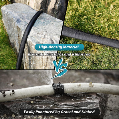 CXEZSIK Garden Hose Non-Expanding 100ft, Flexible Garden Hose with 10 Function Hose Nozzle, Lightweight, Kink Free and Water Hose for Outdoor,Yard, Lawn, Car Wash, Marine,and Camper Use