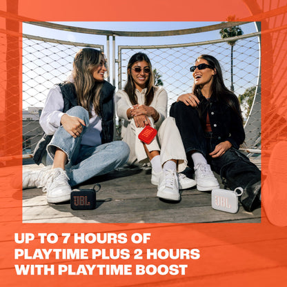 JBL Go 4 - Ultra-Portable, Waterproof and Dustproof Bluetooth Speaker, Big JBL Pro Sound with Punchy bass, 7-Hour Built-in Battery, Made in Part with Recycled Materials (Purple)