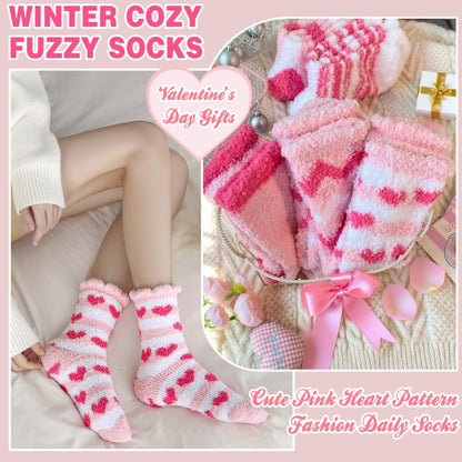 EBMORE Fuzzy Socks for Women, Fluffy Cozy Comfy Soft Cabin Plush Warm Winter Sleep Home Slipper Socks, Christmas Gifts, Valentines Day Gifts for Her, Women Who Have Everything, Stocking Stuffers
