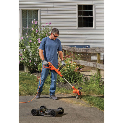 BLACK+DECKER 3-in-1 Corded Lawn Mower, String Trimmer & Edger, 12-Inch (BESTA512CM)