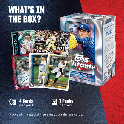 Topps 2025 Chrome Baseball - Factory Sealed - Value Box