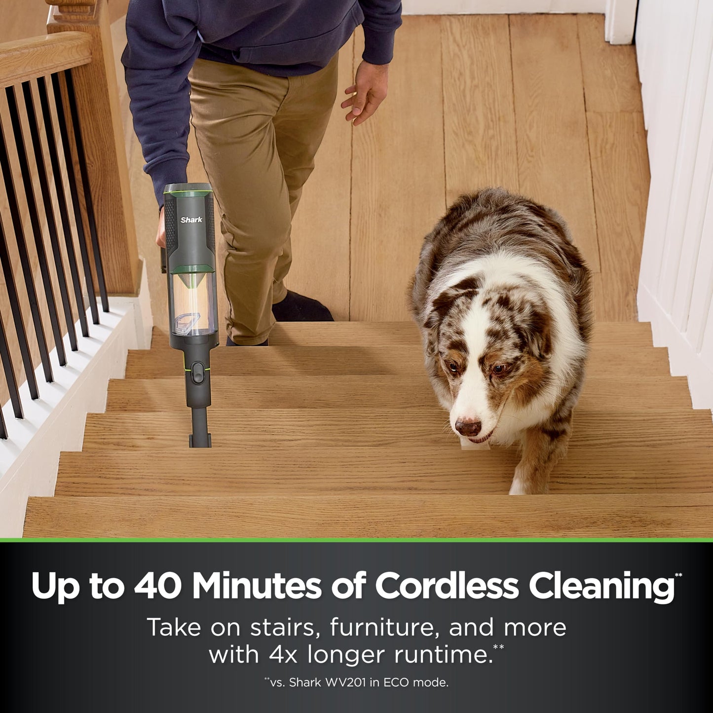 Shark PowerBoost Cordless 2-in-1 Car/Home Handheld PowerVac, Powerful Suction, 40 Minute Runtime, Portable, 3 Cleaning Modes, LED Screen, Furfins Tool, Duster Crevice Tool, Charcoal, BH102