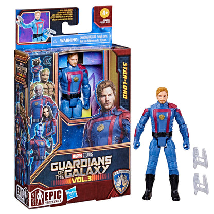 Marvel Epic Hero Series Guardians of The Galaxy Vol.3 Star-Lord Action Figure, Toys for Kids Ages 4 and Up