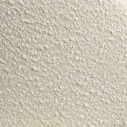 OSP Home Furnishings Lystra Swivel Barrel Vanity Chair with Textured Boucle Fabric, Cream