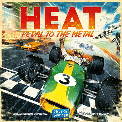 HEAT: Pedal to the Metal Board Game - Intense Car Racing and Strategy Game, Fun Family Game for Kids and Adults, Ages 10+, 1-4 Players, 60 Minute Playtime, Made by Days of Wonder