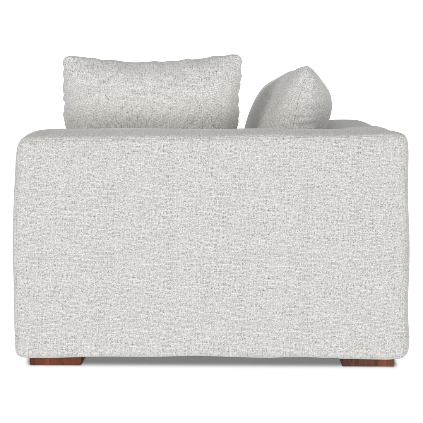SIMPLIHOME Jasmine Right-Arm Sofa Module in Performance Fabric, Cloud Grey, 44-inches Wide, Handcrafted Contemporary-Style Right-Arm Accent Chair for Living Room