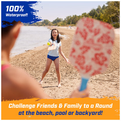Swimways Hydro Paddle & Pickleball Set, Pickleball Paddles and Balls for Pool, Lake and Beach Games, Outdoor Toys for Kids and Adults Aged 5 & Up