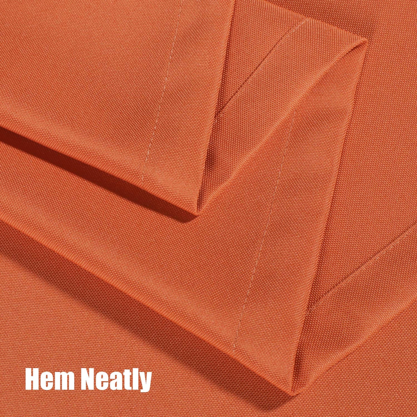 BONZER Outdoor Curtains for Patio Waterproof Thick Privacy Wide Grommet Sunlight Blocking Outside Curtains for Porch Pergola Gazebo Deck, 1 Panel, 110W x 108L inch, Mecca Orange