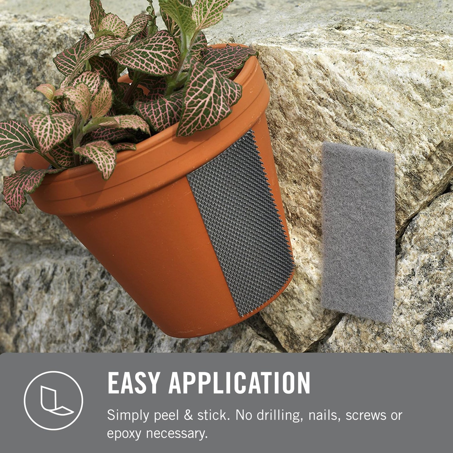 VELCRO Brand Extreme Outdoor Double Sided Mounting Tape | Holds up to 15 Pounds on Brick or Other Rough Surfaces | UV and Weather Resistant | 14Ft Heavy Duty Roll