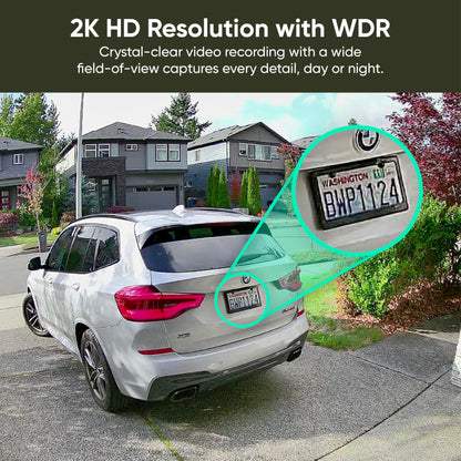 WYZE Solar Cam Pan (Flagship Model), Wireless Outdoor Cam Pan, 2K 360° Pan-Tilt Battery Powered 2.4GHz Wi-Fi Cameras for Home Security, AI Motion Detection, Color Night Vision (Renewed)