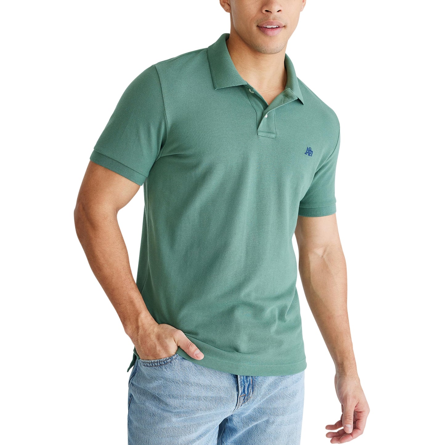 AEROPOSTALE Men's Polo, Treeline, X-Large