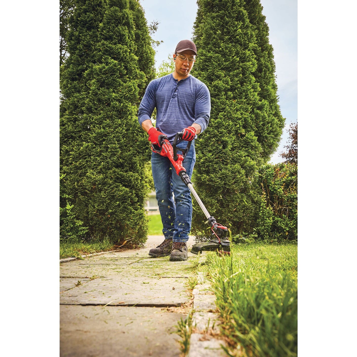 CRAFTSMAN V20 WEEDWACKER Cordless String Trimmer Edger with Automatic Feed, 13 inch, Bare Tool Only (CMCST900B)