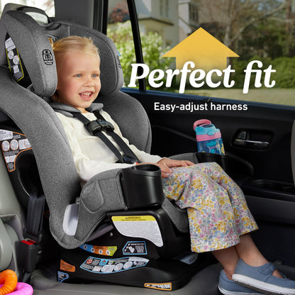 Graco Extend2Fit Convertible Baby Car Seat, Rear and Forward Facing, Adjustable Extension Panel for Extra Legroom, Cullen