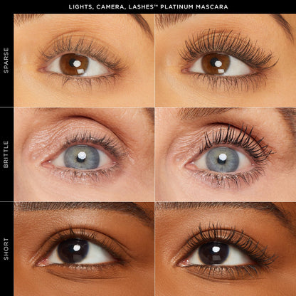 tarte lights, camera, lashes platinum voluminizing mascara - black - full size
