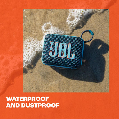 JBL Go 4 - Ultra-Portable, Waterproof and Dustproof Bluetooth Speaker, Big JBL Pro Sound with Punchy bass, 7-Hour Built-in Battery, Made in Part with Recycled Materials (Purple)