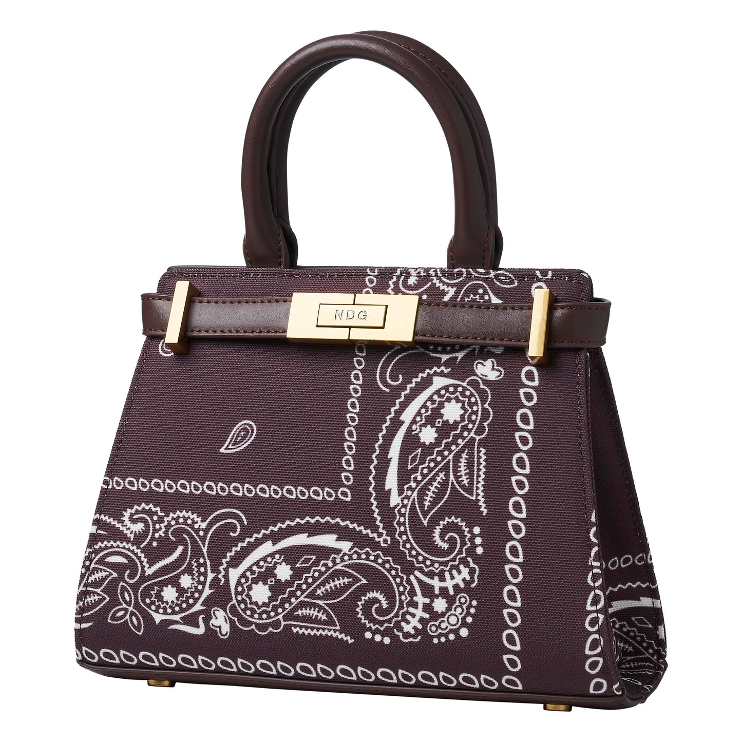 NDG JEANNE MINI BANDANA WOMEN'S HANDBAG 25CM (Brown)