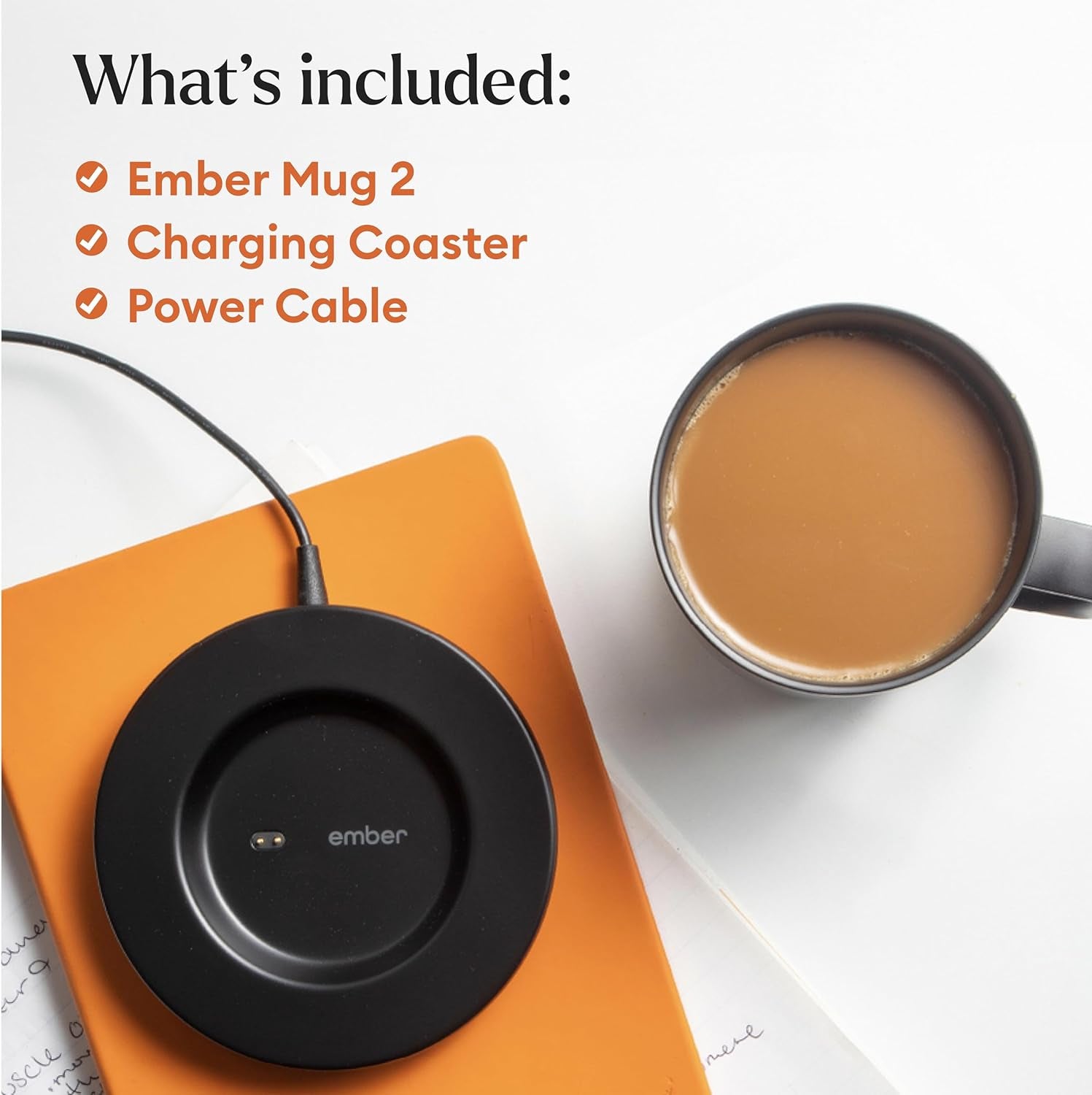 Ember Temperature Control Smart Mug 2, 14 Oz, App-Controlled Heated Coffee Mug with 80 Min Battery Life and Improved Design, Black