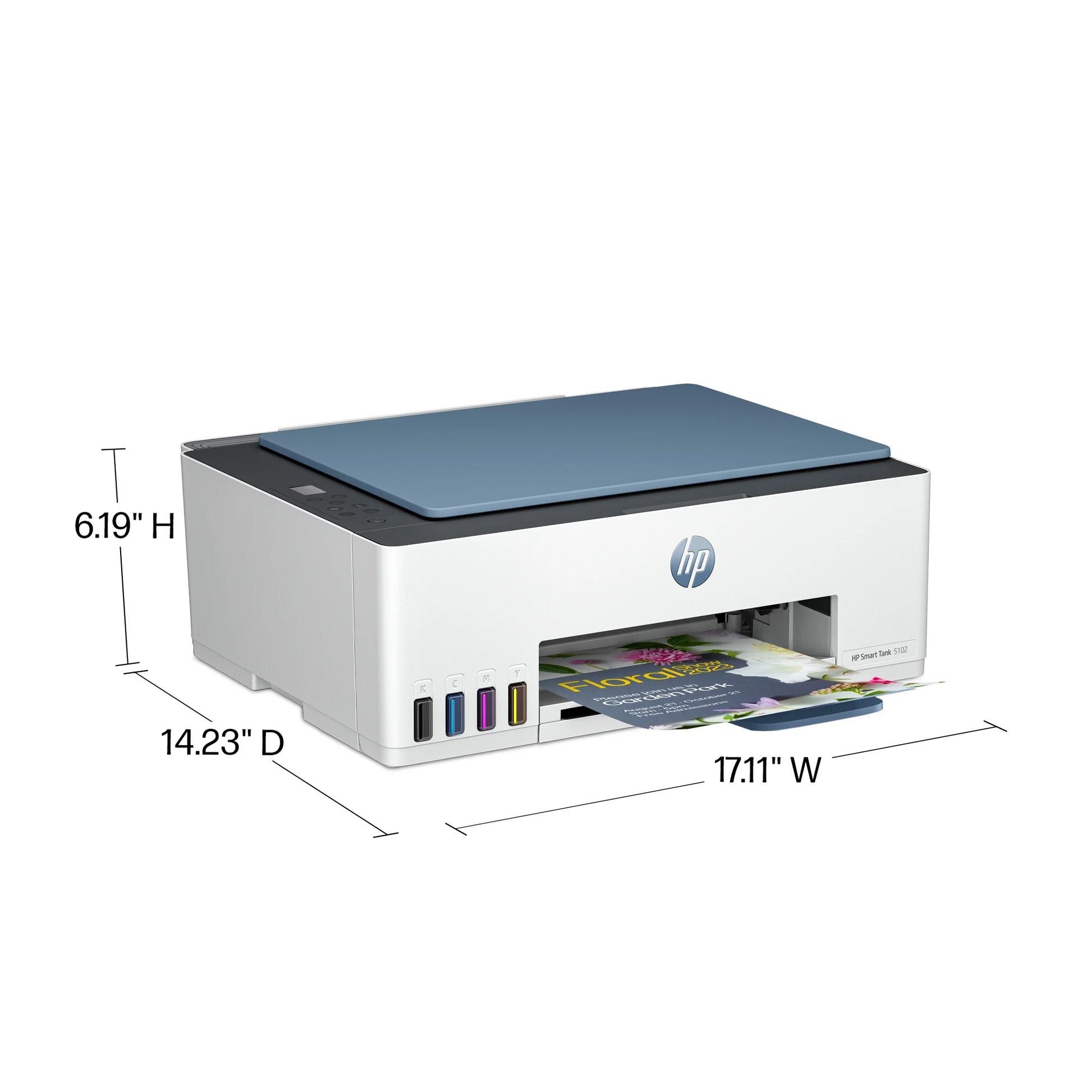 HP Smart Tank 5102 Wireless All-in-One Color Home Inkjet Tank Printer w/up to 2 Yrs of Ink Incl