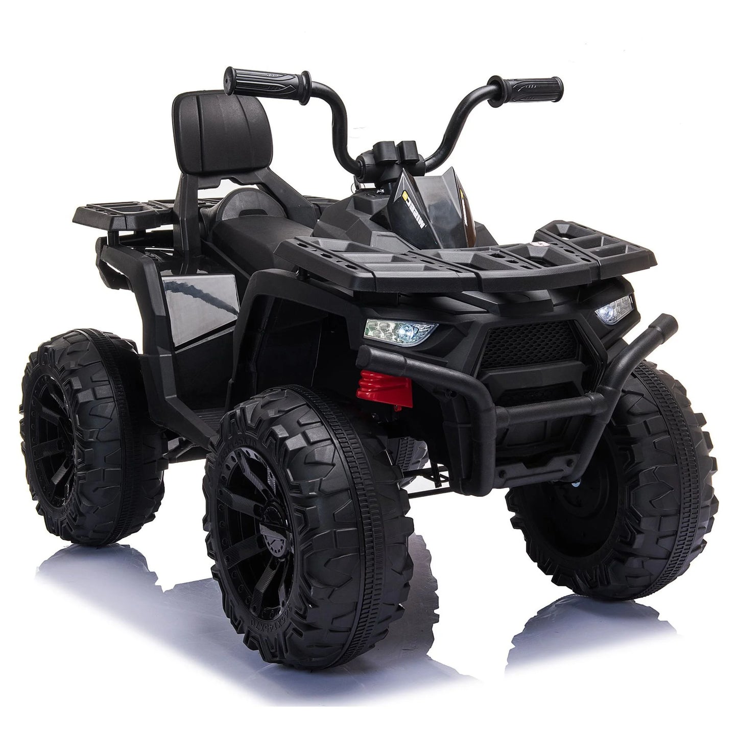 Joyracer 24V 2-Seater Kids Ride on Toy, 400W Motors, 9AH Battery Powered Electric 4-Wheeler ATV, Black