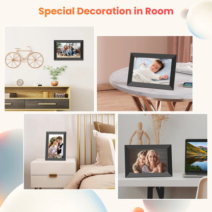 GIROOL WiFi Digital Picture Frame, 10.1" Digital Photo Frames,Smart IPS Touch Screen Photo Frame, Built-in 32GB Memory, Share Instant Photo from Anywhere , Supports Micro SD Card, Best Gift Choice