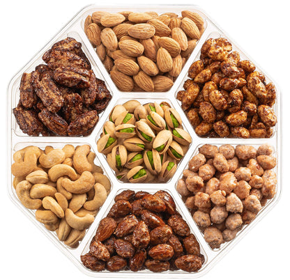 Holiday Christmas Nuts Gift Basket - Extra Large Assortment of Sweet & Roasted Salted Gourmet Nuts - Assorted Food Gift Box for Christmas, Holiday, Family, Sympathy, Men & Women.